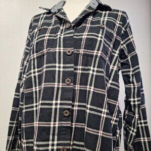 Wrangler Plaid Button Up Shirt  Collar Mens Medium Pockets Cotton‎ Down